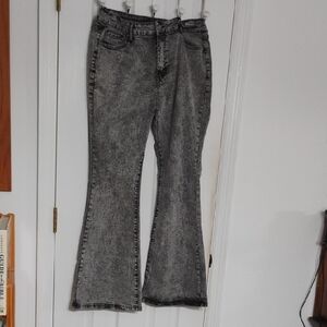 Women's Gray Flared Jeans
